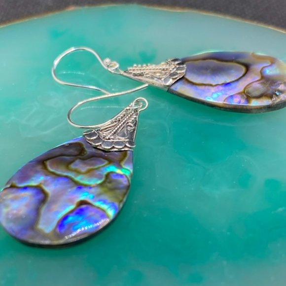 Silver Dangle Boho Earrings - Picture 4 of 7